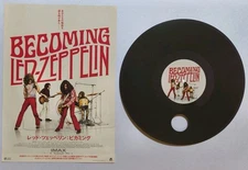 Becoming Led Zeppelin Japan mini poster flyer & record design flyer