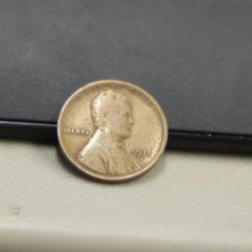 1911 D US Lincoln Cent 1c Fine Semi Key