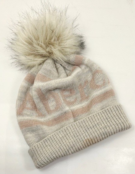 *RARE* ABERCROMBIE & FITCH BEANIE POM WINTER HAT WOMEN'S ~ EUC
