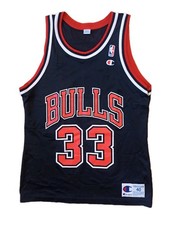 Scottie Pippen 90s Champion Chicago Bulls Jersey Jersey NBA Black Vintage M 40