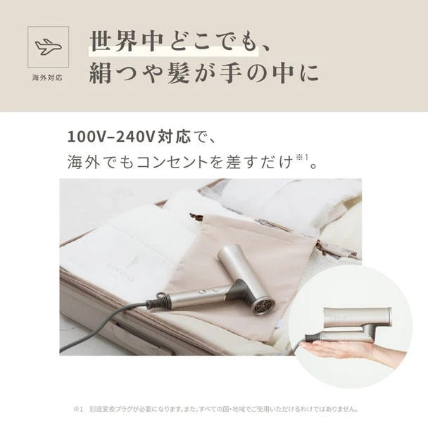 KINUJO Hair Dryer Voyage HW001 1000W Overseas compatibl Japan F/S