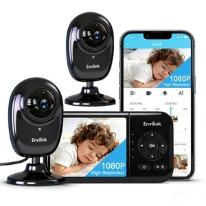 Envilink No WiFi Baby Monitor, 2 Cameras 1080P High Definition Screen, Baby M...