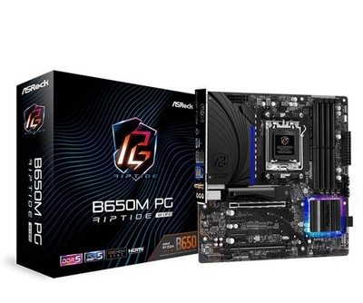 B650M PG Riptide WiFi AMD Socket AM5 Ryzen 7000 Series Processors Motherboard