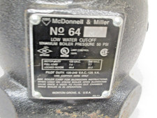 NOS McDonnell & Miller No.64 Low-Water Cut Off. Maximum Boiler Pressure 50 Psi