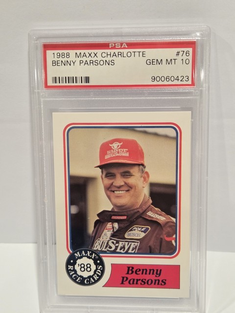 1988 Maxx Charlotte Benny Parsons PSA 10 Gem Mint #76