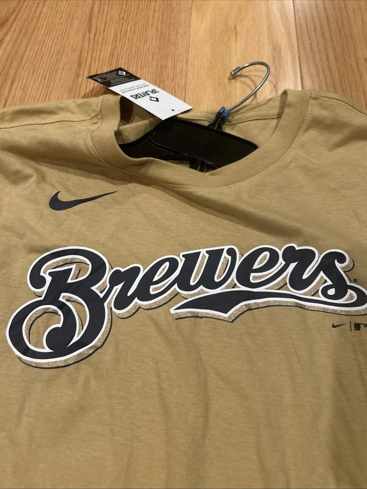 Nike MLB Milwaukee Brewers SS Cotton Tee N199 Sz XXL Christian Yelich NWT Men’s - Image 2 of 4