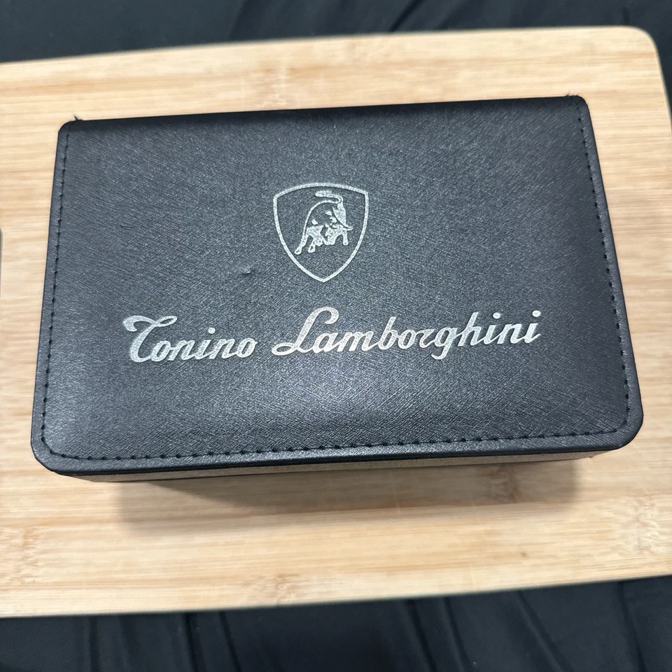 Tonino Lamborghini chronograph watch with black dial and date. stainless steel - Image 3 of 4