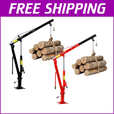#ad Hydraulic Pickup Truck Crane 2000Lb Folding Truck Mounted Bed Crane Crane Hoist $199.54
