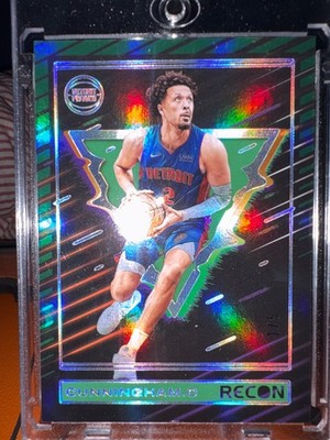 2023-24 Panini Recon Cade Cunningham #53 Holo Green /5 (1/5 - First Print)