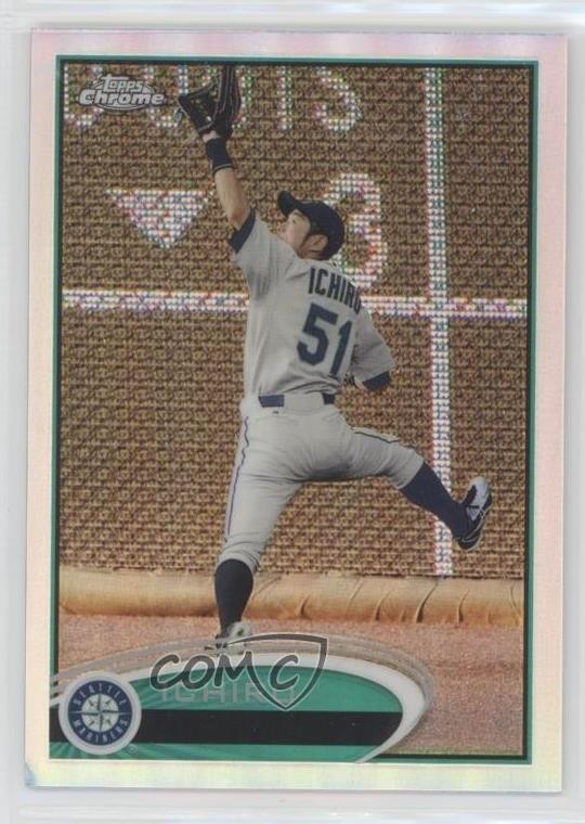 2012 Topps Chrome Refractor Ichiro Suzuki Ichiro #100 HOF 4xw