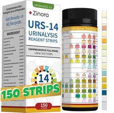 14-Parameters Urine Reagent Strips 150ct , Comprehensive Urinalysis Detectio...