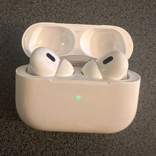 Apple AirPods Pro White Bluetooth In-Ear Earbuds w/ Charging Case, Mic