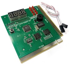 LED 4-Digit Analysis Diagnostic Tester POST Card PCI 4 PC Analyzer Motherboard
