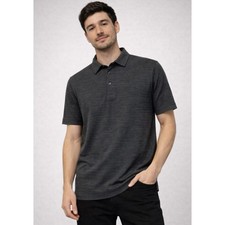 Men s Black Striped Polo Shirt Size Small - All In Motion