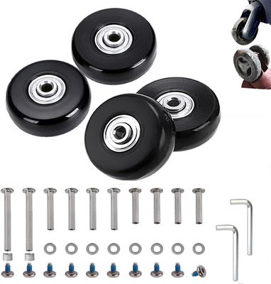 45mm Set of 4 Luggage Suitcase Replacement Wheels for Trolley Case Travel Bags C
