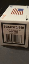 30 5 uf / Mfd Round Dual Universal Capacitor AmRad USA2226 370/440