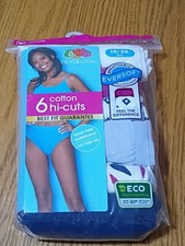 Fruit of the Loom Women's 6 Pair Cotton Underwear Hi-Cut Size 10/3X B14