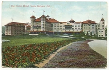 Santa Barbara CA The Potter Hotel c1911 Postcard California