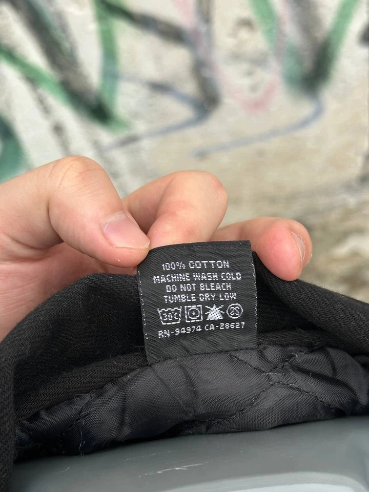 Редкий винтажный Stussy Детройт куртка черный молнии большой логотип размер M - Изображение 4 из 4