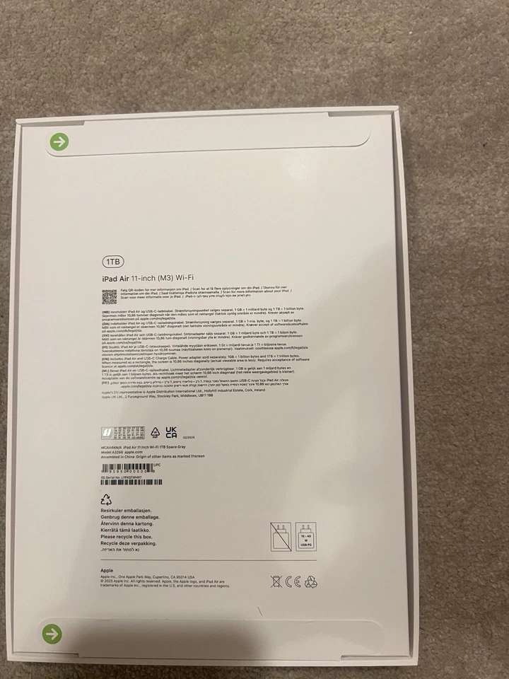 BRAND NEW AND SEALED Apple iPad Air 11-inch M3 Wi-Fi - 1TB Space Grey!!! - Image 2 of 3