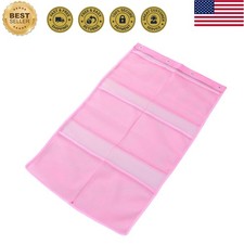 Bathroom Organizer Mesh Shower Toiletries Storage Bag with Hooks Portable Sho...