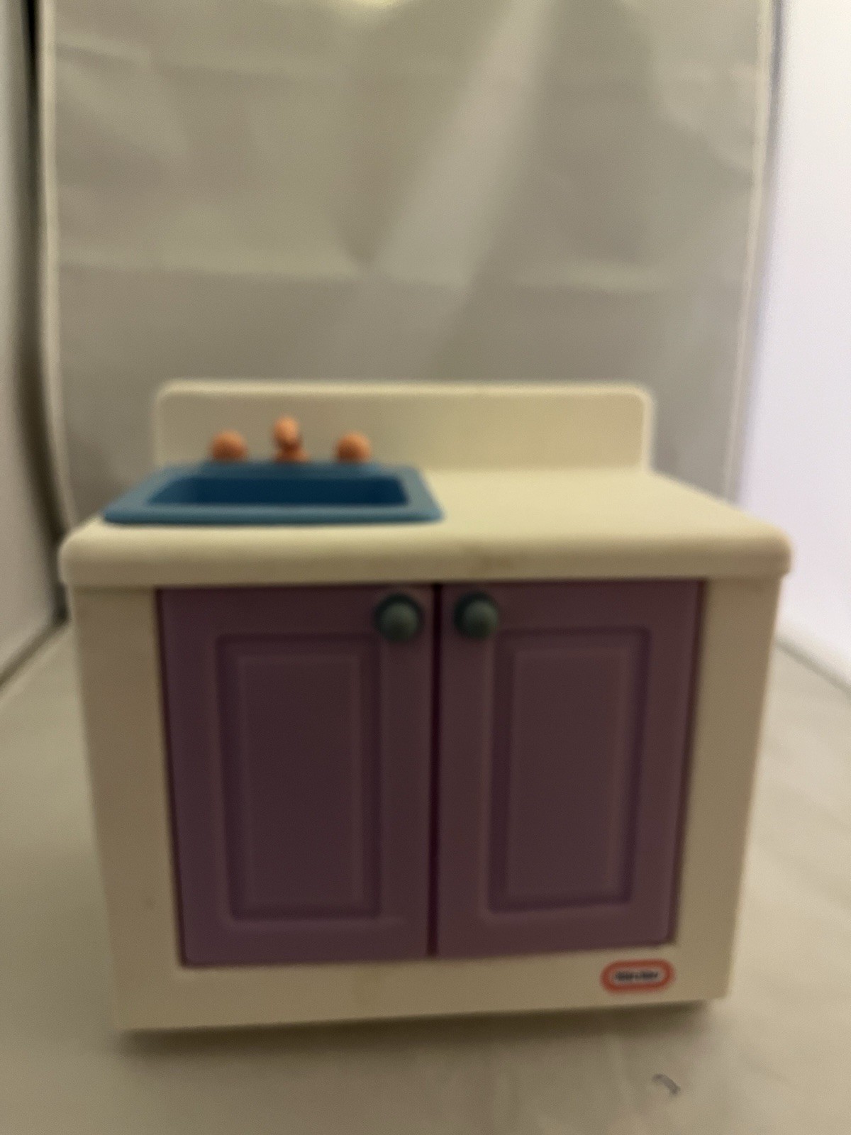 Vintage Little Tikes My Size Dollhouse Kitchen Sink Base Cab