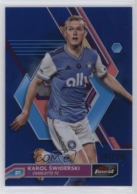 2023 Topps Finest MLS Blue Refractor /150 Karol Swiderski Świderski #83 1b9b