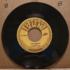 Charlie Rich: Lonely Weekends/Carl Mann: Mona Lisa - 45rpm Vinyl - Collectables