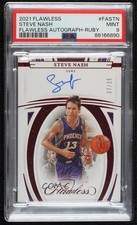 2021-22 Panini Flawless Ruby 7/15 Steve Nash #FA-STN PSA 9 MINT Auto HOF 3d3