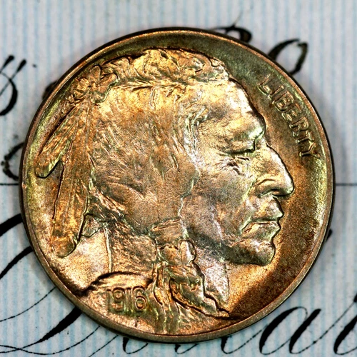 * 1916-P * SUPERB+ GEM BU MS BUFFALO NICKEL * FROM ORIGINAL COLLECTION