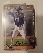 Gilbert Lara 2015 Bowman Signed Baseball Card Milwaukee Brewers #BP121