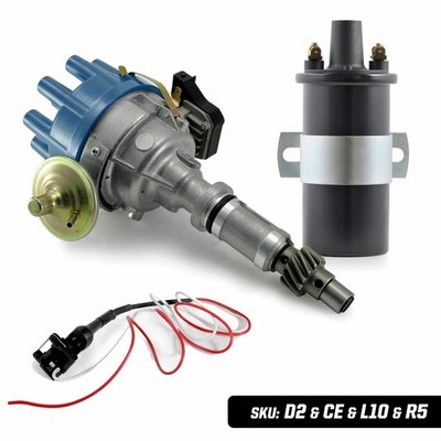 Land Rover Discovery V8 Distributor Ignition Coil and Converter Lead 3.5 3.9