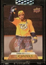 2020-21 UPPER DECK CLEAR CUT HOCKEY - ROMAN JOSI UPPER DECK CANVAS AUTO CARD