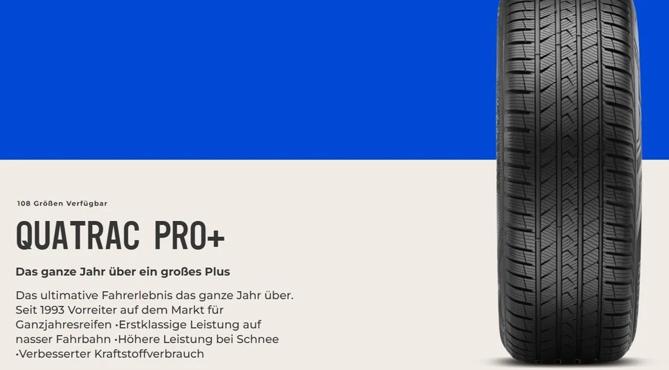 Ganzjahresreifen 255/40R21  102Y  Vredestein Quatrac PRO + M+S  3PMSF  Allwetter - Bild 2 von 3