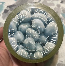 The Body Shop Olive Cream Body Scrub 6.7 oz /200ml New Sealed Htf