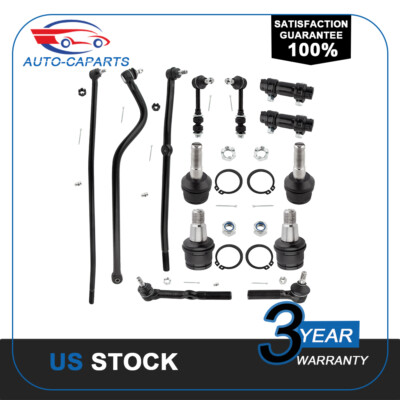 13pc Front Suspension Tie Rod Track Bar for 1995-97 Dodge Ram 2500 3500 Dana