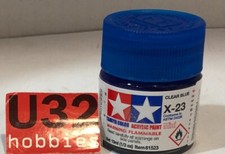 TAMIYA 81523 X-23 Translucent Blue Acrylic Paint For Modeling 10Ml