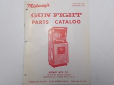 Midway: Gun Fight- Gun Game -  Parts Catalog- NOS