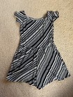 Euc Fighting Mini Eel Ava Sky Girls Romper Size 6 Black Stripes Made in Hawaii