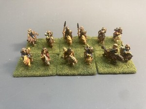 15mm 12 Hun Light Cavalry Horse Archers painted & based (40mm x 30mm wide base)