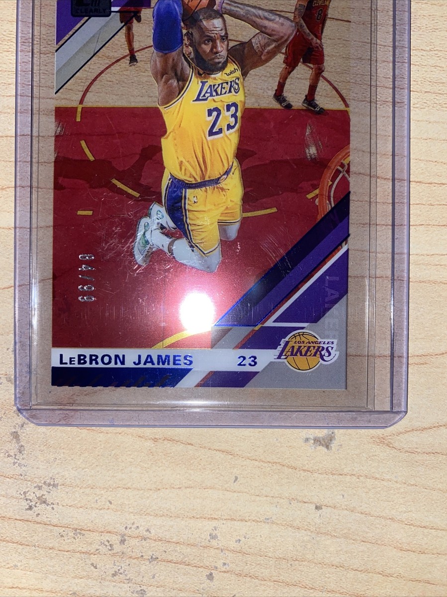 その他 nba panini clearly donruss LEBRON JAMES 2019-20 Clearly Donruss Blue LeBron James 84/99 | eBay