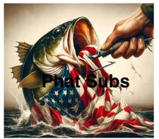 20oz Sublimation Tumbler Wrap American Bass Ready To Press Heat Transfer