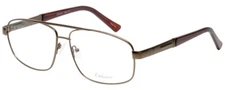 Enhance Mens BIG&TALL 3920-MCF-59 mm Designer Reading Glasses Matte Coffee Brown