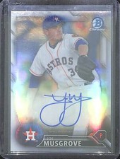 2016 Bowman Chrome Refractor Autograph #CPA-JMMU Joe Musgrove No 39 of 499