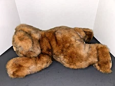 Vintage MJC International Brown Bear  18” Long Laying Flat Grizzly Bear Soft