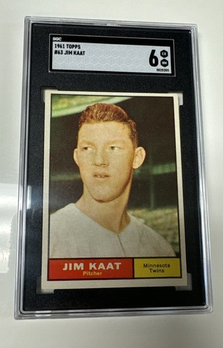 1961 Topps Jim Kaat #63 card