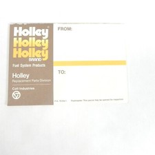 VTG 1970S HOLLEY BRAND FUEL SYSTEM PRODUCTS POSTAL LABEL SHIPPING SLIPS 25 TOTAL