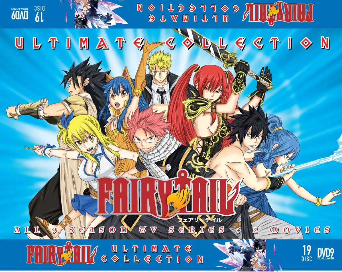 ANIME FAIRY TAIL COMPLETE TV SERIES VOL.1-328 END + 2 MOVIE DVD ENGLISH  DUBBED