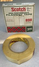 Scotch 3M 898 Filament Tape High Performance 1" x 60 yds Sealed No 6895