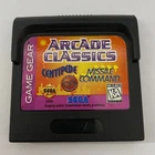 Arcade Classics: Centipede, Missile Command, and PONG Sega Game Gear USA
